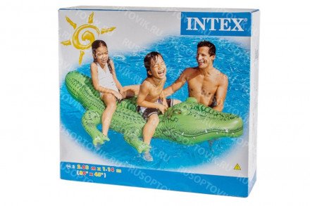 Надувная игрушка "Гигантский Крокодил" 203х114см Intex оптом 