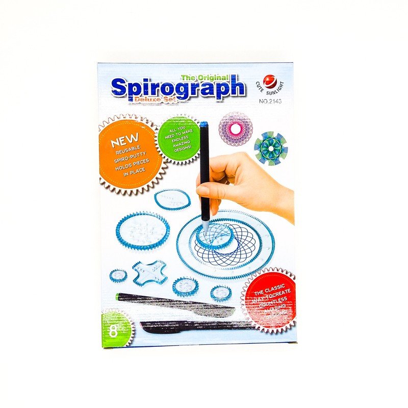 Набор трафаретов для рисования Spirograph оптом Набор трафаретов для рисования Spirograph оптом