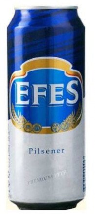 Пиво светлое Efes в банке 5,0% 0.5л оптом 