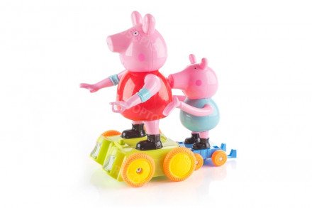Игрушка Свинка Пеппа танцующие фигурки оптом 