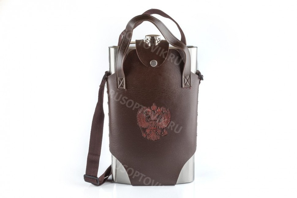Фляга Guotai Hip flask 120oz в чехле с ремнем оптом 