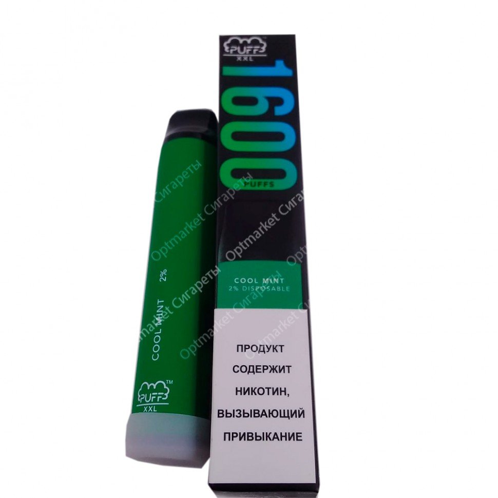 Одноразовые электронные сигареты Puff Bar XXL Освежающая мята оптом Одноразовые электронные сигареты Puff Bar XXL Освежающая мята оптом