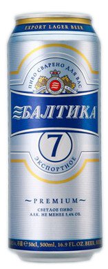 Пиво светлое Балтика 7 в банке 5,4% 0.5л оптом Пиво светлое Балтика 7 в банке 5,4% 0.5л оптом