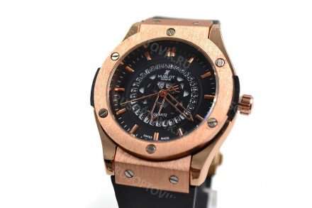Часы HUBLOT диаметр 4,5 см с 2-мя циферблатами оптом 