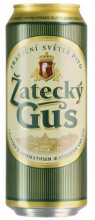 Пиво светлое Zatecky Gus в банке 4,6% 1л оптом 