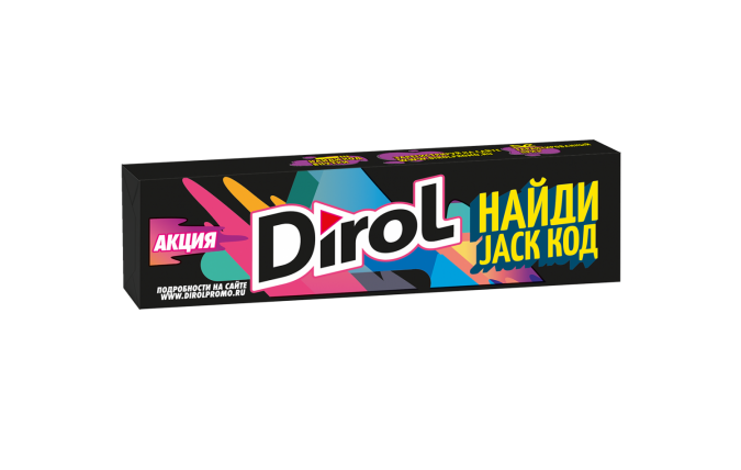 Жевательная резинка Dirol Найди Jack код оптом 