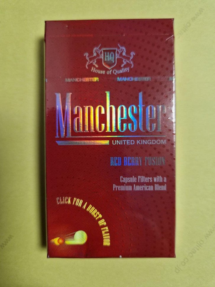 Сигареты Manchester Red Berry Fusion Superslims оптом 