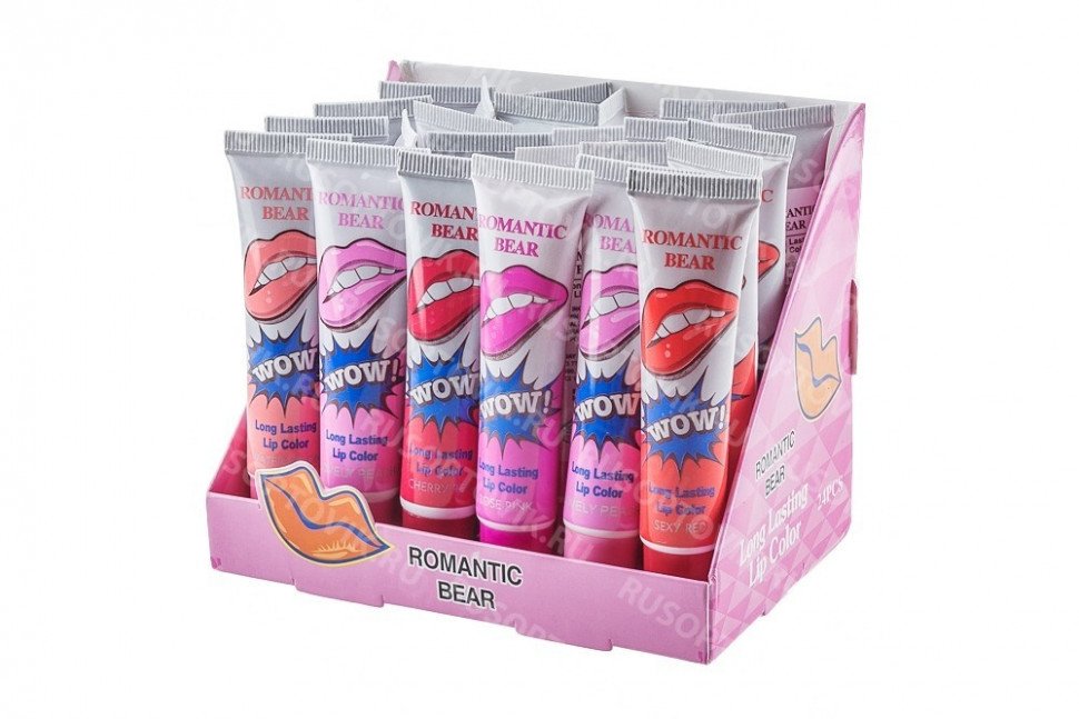 Тинт для губ Romantic Bear (по 1 шт.) оптом Тинт для губ Romantic Bear (по 1 шт.) оптом
