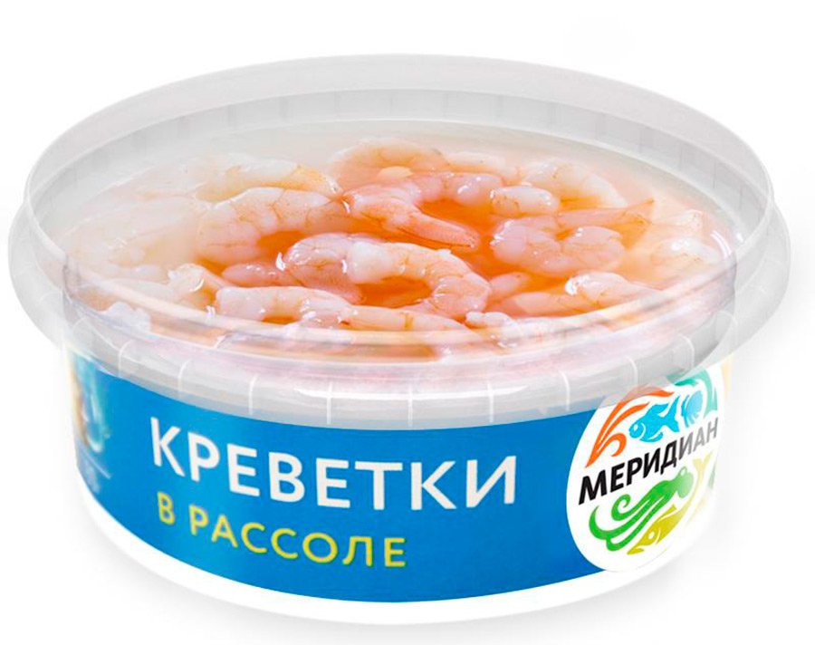 Креветки Меридиан в рассоле 180 г оптом Креветки Меридиан в рассоле 180 г оптом