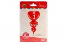 Надувные сердечки "I love you" (100 на 50 см.) оптом
