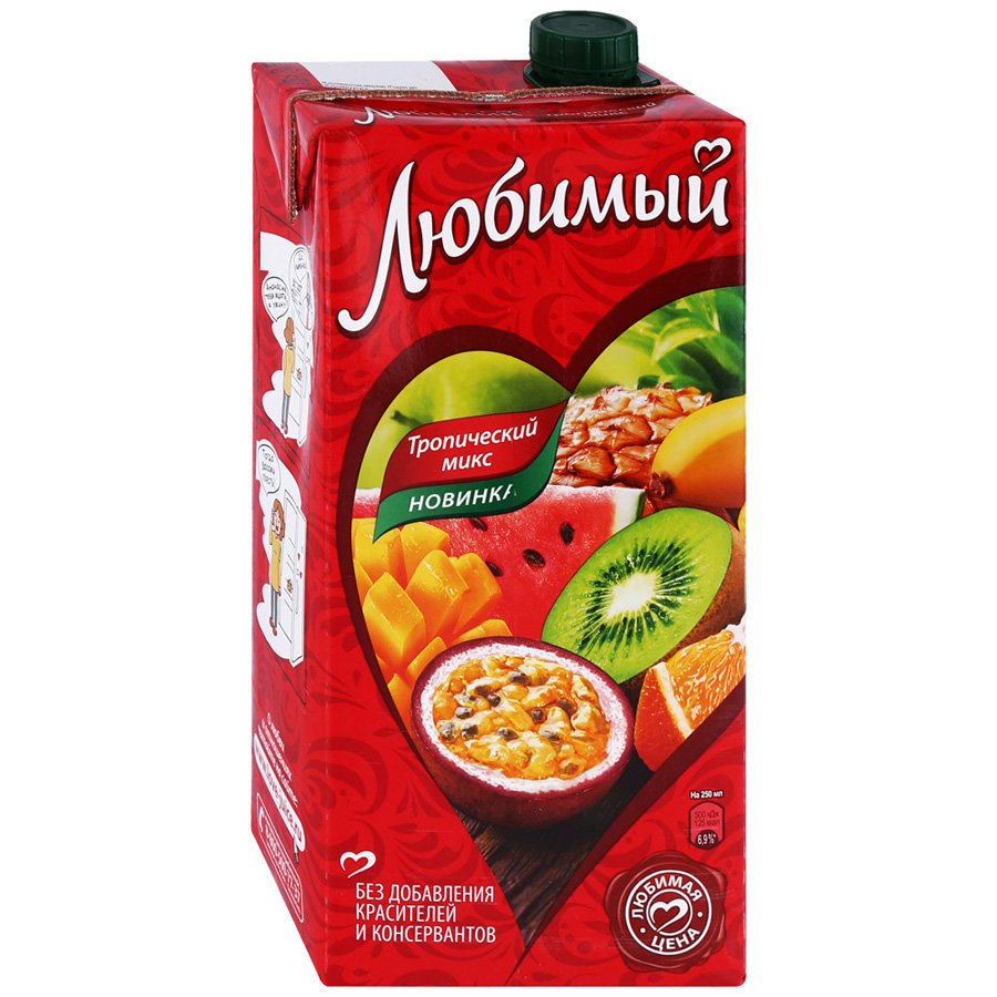 Напиток Любимый тропический микс 1,93 Л оптом 