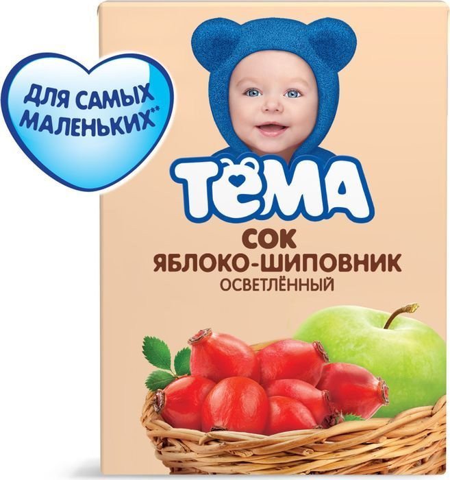 Сок Тема Яблоко-шиповник 0,2 Л оптом Сок Тема Яблоко-шиповник 0,2 Л оптом