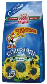 Семечки от Мартина отборные обжаренные с солью 200 г оптом 