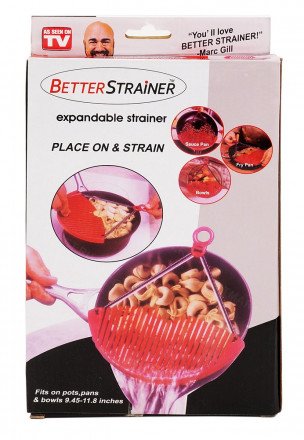 Дуршлаг-накладка для слива воды (кухонный фильтр) Better Strainer оптом 