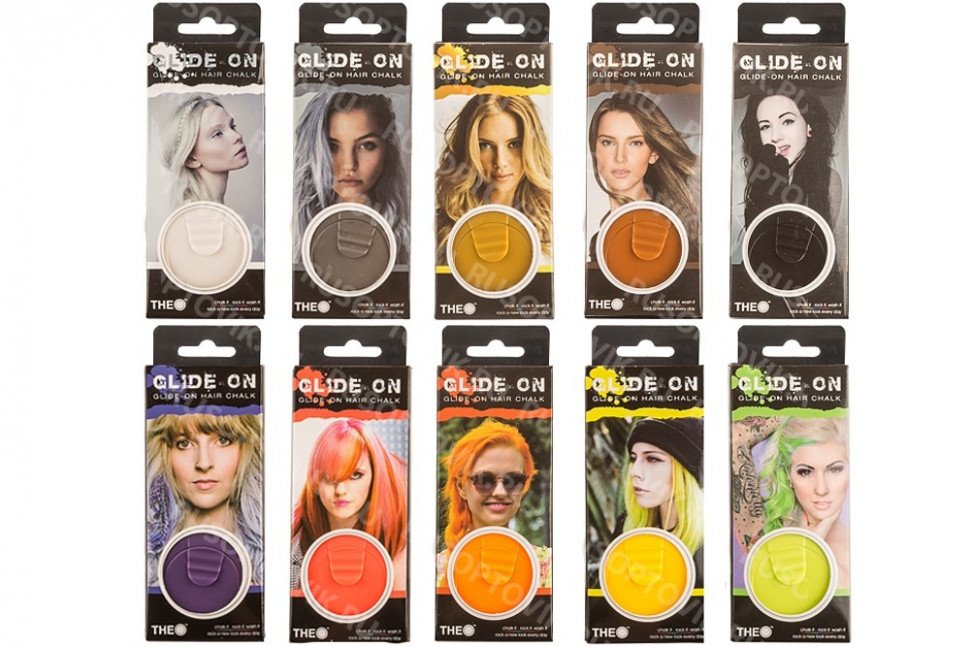 Утюжок с мелком для волос Glide On Hair Chalk оптом Утюжок с мелком для волос Glide On Hair Chalk оптом