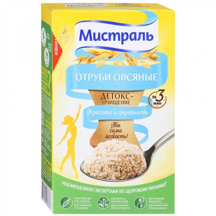 Отруби овсяные Мистраль 400 г оптом 