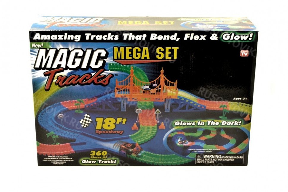 Гоночный трек Magic Tracks Mega Set 360 деталей оптом 