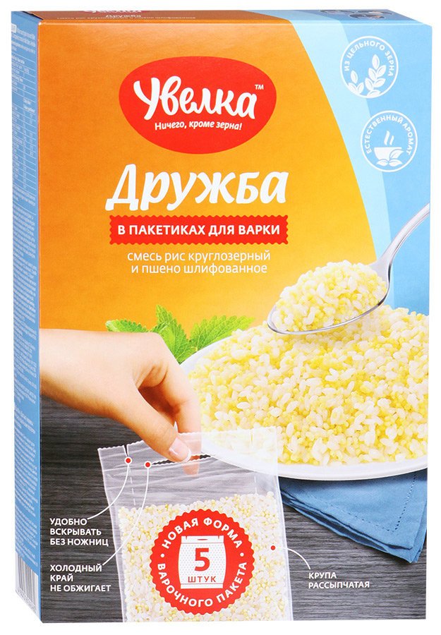 Крупа дружба Увелка 5x80 г оптом Крупа дружба Увелка 5x80 г оптом