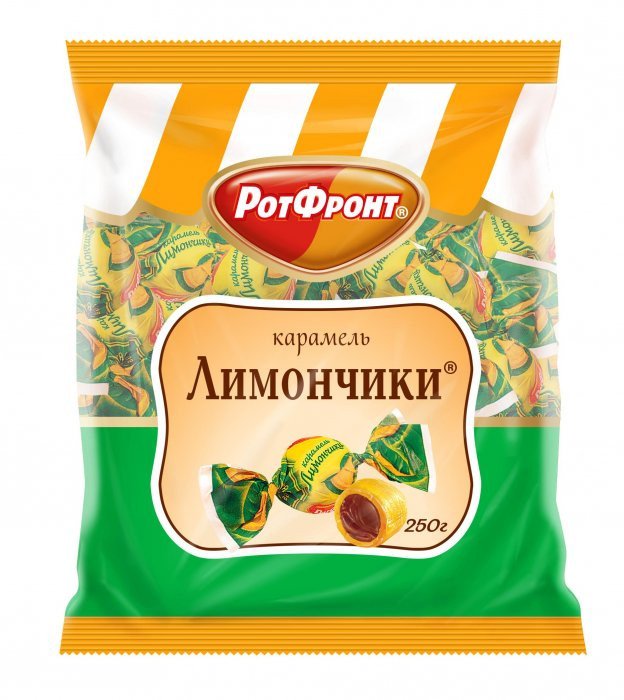 Конфеты Лимончики (карамель) 250г оптом Конфеты Лимончики (карамель) 250г оптом