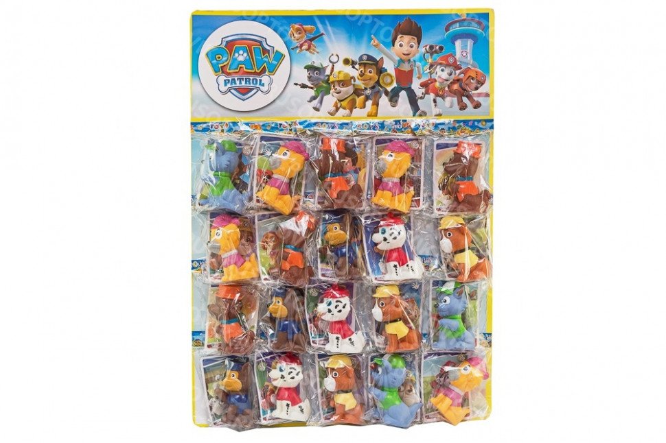 Набор резиновых фигурок Paw Patrol оптом Набор резиновых фигурок Paw Patrol оптом