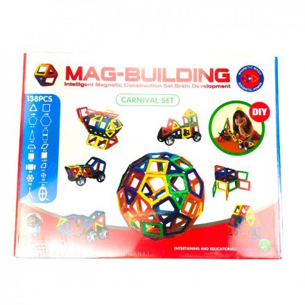 Магнитный конструктор Mag Building 138PCS оптом 