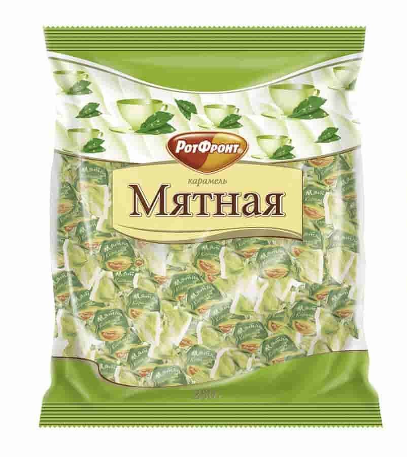 Конфеты РотФронт Мятная(карамель) 250г оптом 