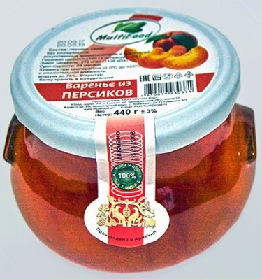 Варенье из персиков Multifood 440г оптом Варенье из персиков Multifood 440г оптом
