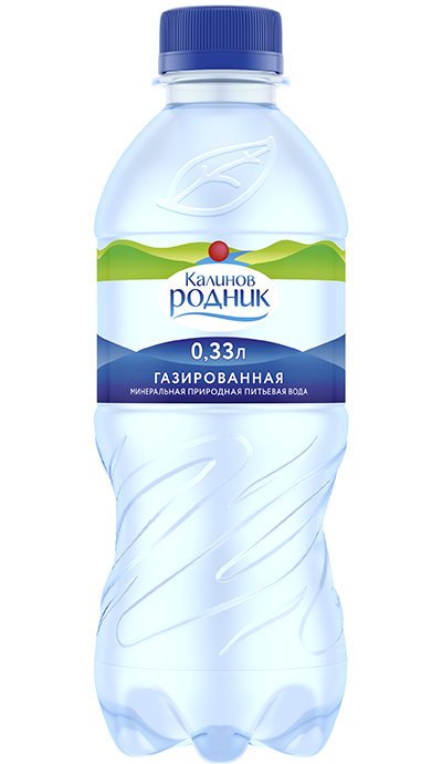 Вода питьевая Калинов Родник газированная 0,33 л оптом 